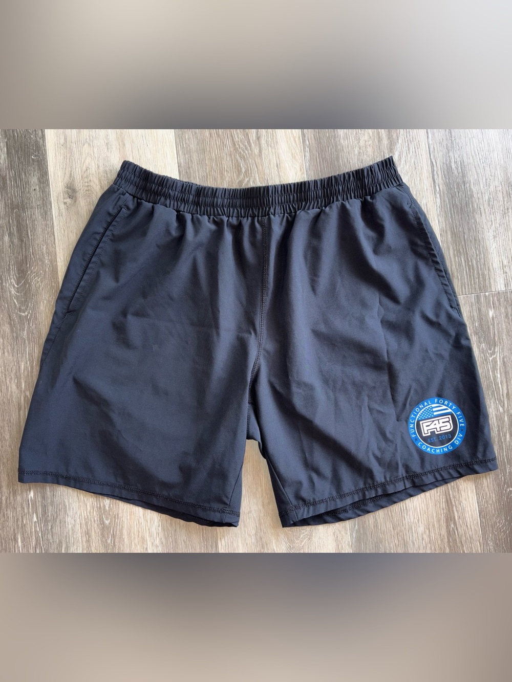 Men's F45 Training Black Athletic Shorts - size XL